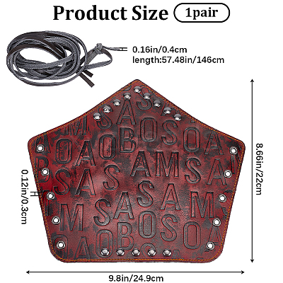 Adjustable Cowhide Cord Bracelet AJEW-WH0415-22B-02-1