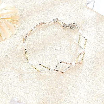 SUPERFINDING 40pcs 2 Color Brass Tube Beads KK-FH0003-26-1