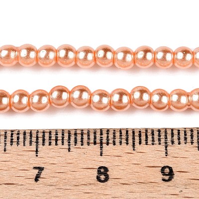 Baking Paint Glass Pearl Bead Strands HY-Q003-3mm-33-1