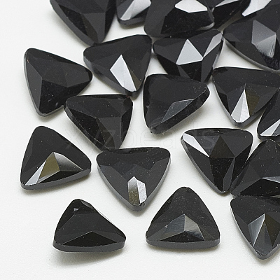 Pointed Back Glass Rhinestone Cabochons RGLA-T087-10mm-02-1