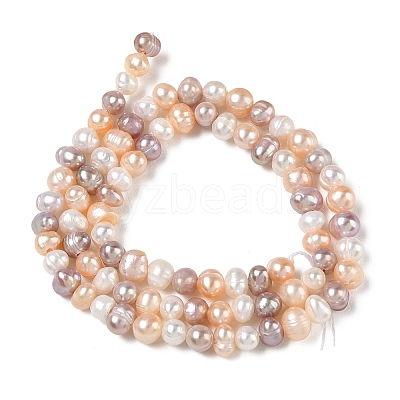 Natural Cultured Freshwater Pearl Beads Strands PA-CBAC463-05-1