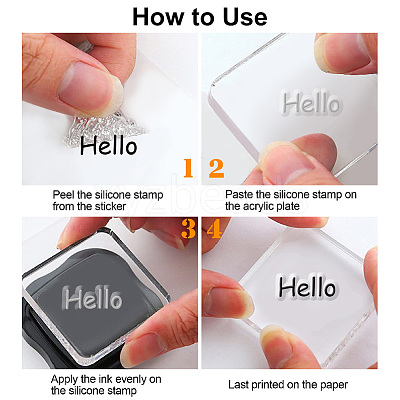 Custom PVC Plastic Clear Stamps DIY-WH0448-0382-1