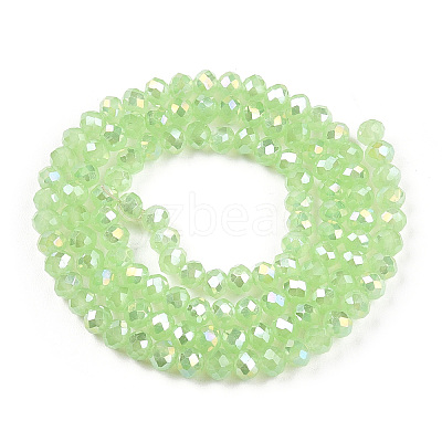 Electroplate Glass Beads Strands EGLA-A044-J1mm-B08-1