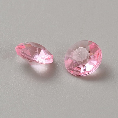 Acrylic Rhinestone Pointed Back Cabochons GACR-WH20001-01C-1