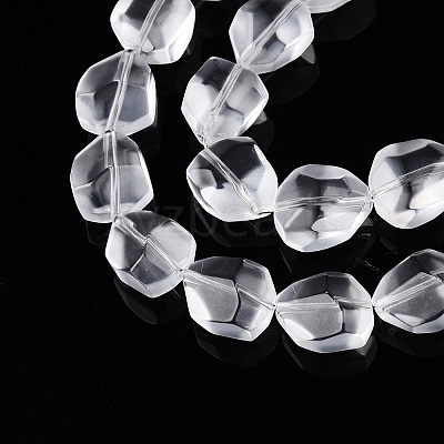 Frosted Glass Beads Strands GLAA-T023-30C-1