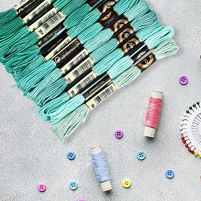 6-Ply Polyester Embroidery Floss OCOR-WH20074-01A-07-1