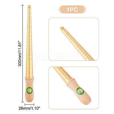 Brass Ring US Sizer Mandrel Rods TOOL-WH0159-31-1