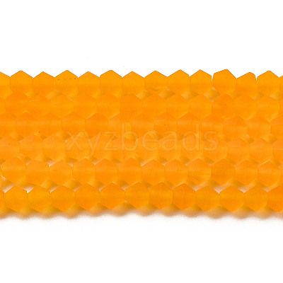 Imitate Austrian Crystal Frosted Glass Beads Strands EGLA-A039-T4mm-MD23-1