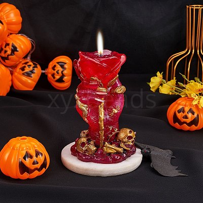Halloween Theme DIY Candle Silicone Statue Molds DIY-SZ0007-19-1