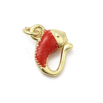 Brass Enamel Pendants KK-P338-07A-G01-1