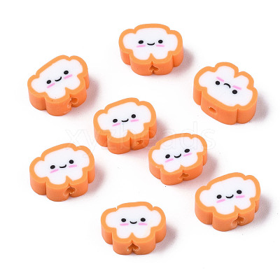 Handmade Polymer Clay Beads X-CLAY-N008-033G-1