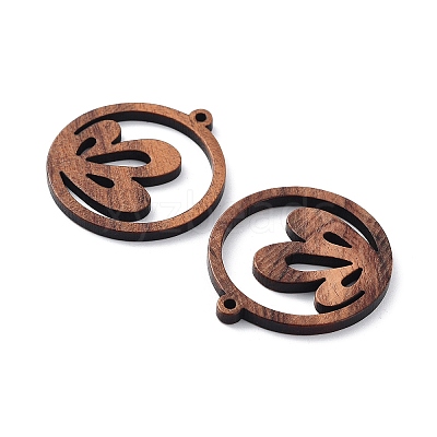 Walnut Wood Laser Cut Pendants WOOD-Q051-05D-1