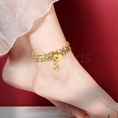 Anklets Sets AJEW-AN00383-19-1