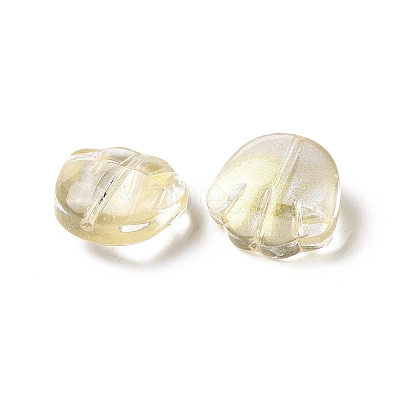 Transparent Spray Painted Glass Beads GLAA-I050-12L-1