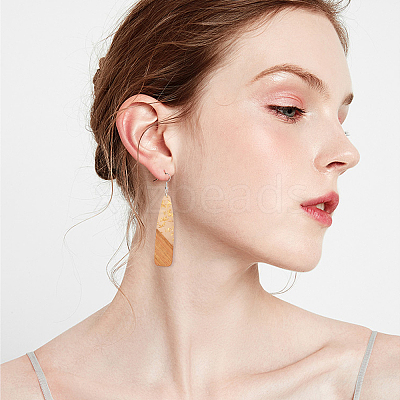 DIY Wooden Dangle Earring Making Kits DIY-OC0006-39-1