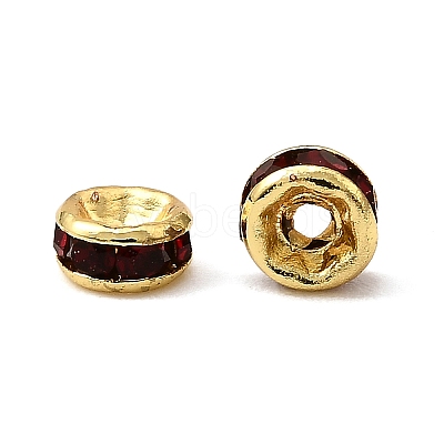 Brass Grade A Rhinestone Spacer Beads LS-RSB034NF-09G-1