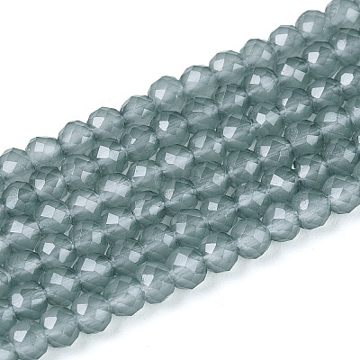 Imitation Jade Glass Beads Strands GLAA-T028-3mm-11K-1