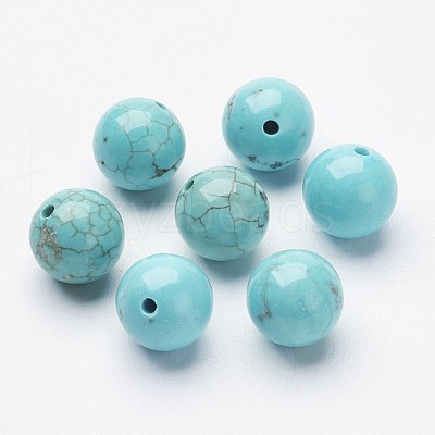 Natural Howlite Beads X-G-P212-8mm-1
