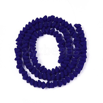 Frosted Opaque Glass Beads Strands GLAA-N017-4mm-20-1