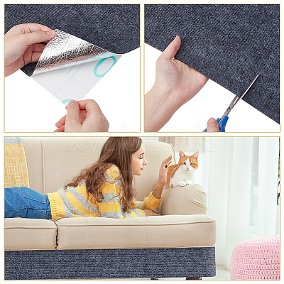 Polyester Anti Cat Scratch Furniture Protector Stickers AJEW-WH0609-395A-1
