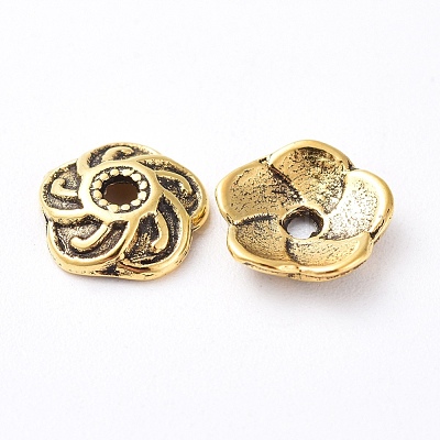 Tibetan Style Caps TIBEB-EA9031Y-AG-FF-1