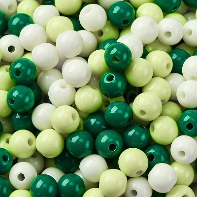 Opaque Acrylic Beads SACR-Q004-01M-1