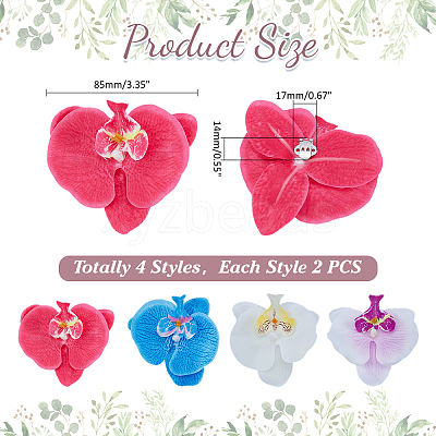 8Pcs 4 Styles Iron Shoe Clip HJEW-ME00036-1