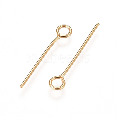 304 Stainless Steel Eye Pins X-STAS-L238-005B-G-1