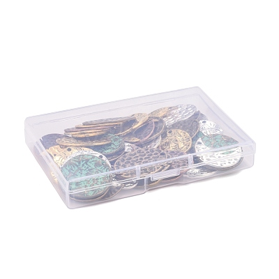48Pcs 12 Style Alloy Pendants PALLOY-PH0001-90-1