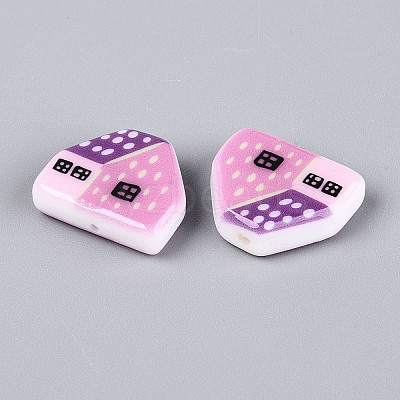 Printed Opaque Resin Beads RESI-N043-09B-01-1