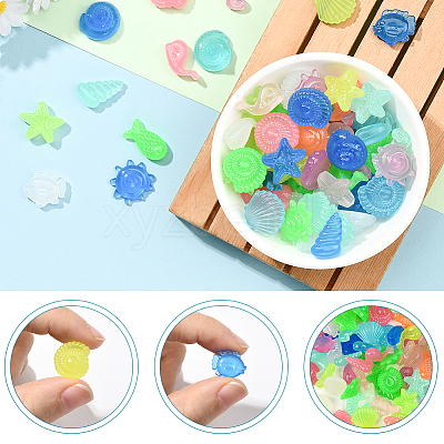 120g Luminous Acrylic Beads OACR-SP0001-79A-1