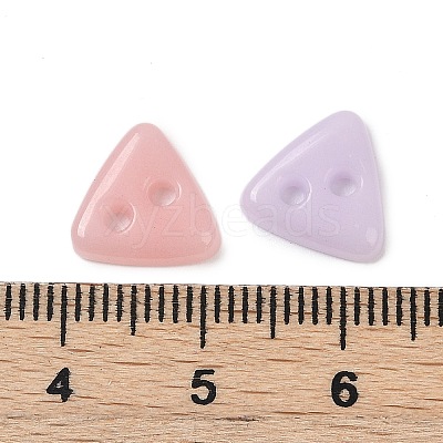 2-Hole Glass Buttons PORC-R010-13-1