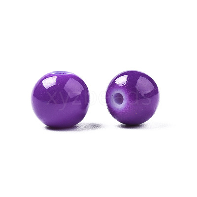 Baking Paint Glass Beads DGLA-Q026-01-1