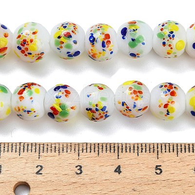 Handmade Lampwork Beads Strands LAMP-H071-01C-03-1