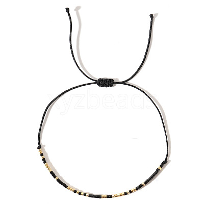 Boho Adjustable Handmade Glass Seed Braided Bead Bracelets for Women HK4747-1-1