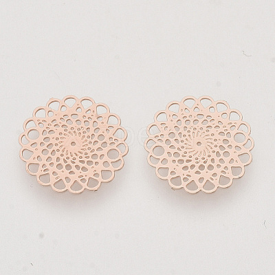 Brass Filigree Joiners Links KKC-R001-07RG-1