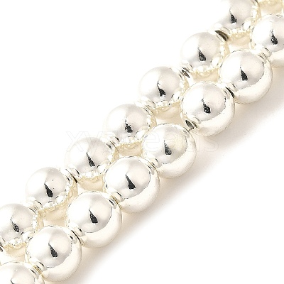 Electroplated Synthetic Magnetic Hematite Beads Strands G-L613-F01-01D-1