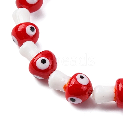Handmade Evil Eye Lampwork Beads Strands LAMP-S069-01C-1