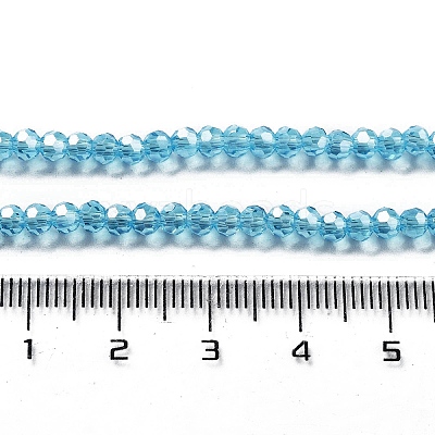 Electroplate Transparent Glass Beads Strands LS-EGLA-A035-T3mm-A08-1