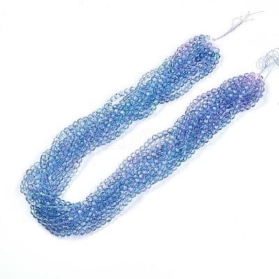 Baking Paint Transparent Glass Beads X1-DGLA-A035-T6mm-A06-1