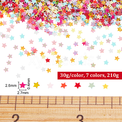 210G 7 Colors Ornament Accessories PVC-OC0001-12-1