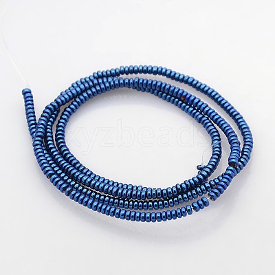 Electroplate Non-magnetic Synthetic Hematite Beads Strands G-J216D-03-1
