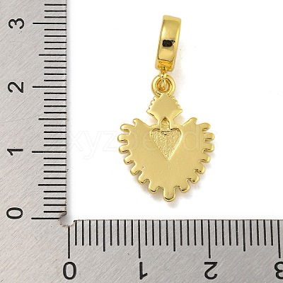 Rack Plating Brass Enamel European Dangle Charms KK-I718-25G-01-1