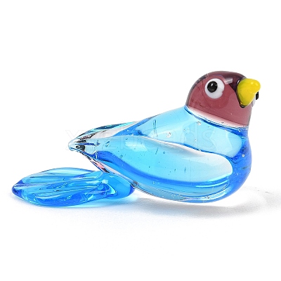 Handmade Lampwork Bird Figurine GL-CBAE714-05-1