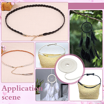 Flat Imitation Leather Cords LC-WH0008-06B-1