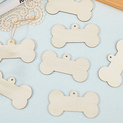 Unfinished Blank Wooden Big Pendants Kit WOOD-WH20014-003A-1