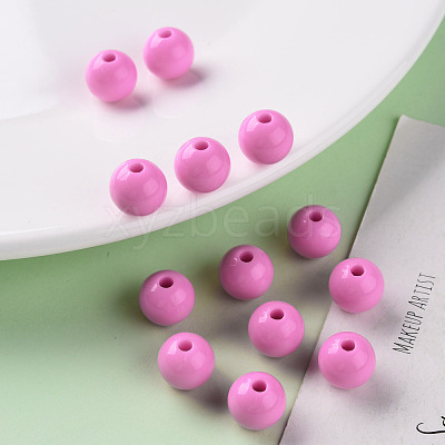 Opaque Acrylic Beads MACR-S370-C10mm-A02-1