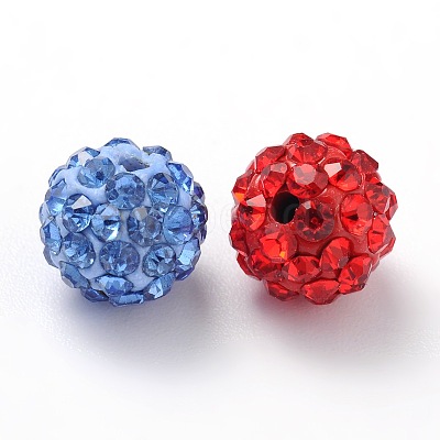 Polymer Clay Rhinestone Beads RB-H258-HD8mm-M-1