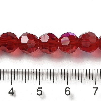 Electroplate Transparent Glass Beads Strands LS-EGLA-A035-T8mm-L07-1