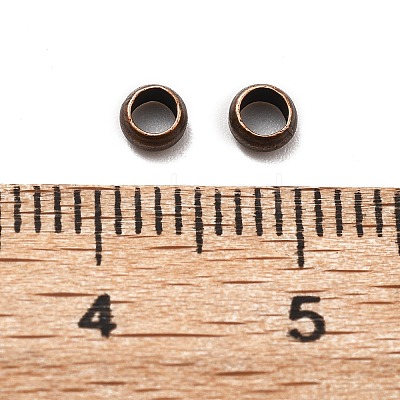 Brass Crimp Beads KK-S509-01RC-01-1